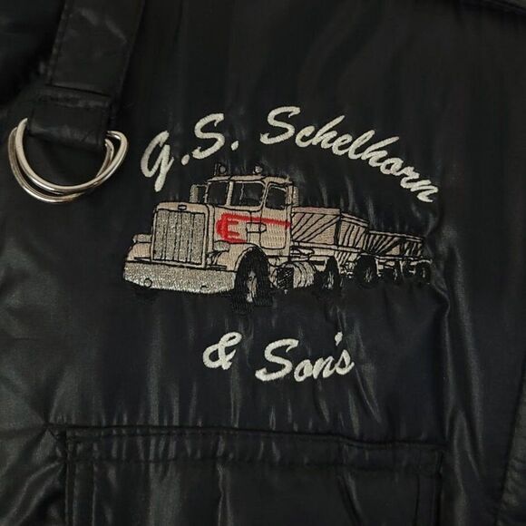 Trucking Cafe Racer Jacket Vintage 80s Trucker Racing Mens Size Medium - Picture 2 of 5